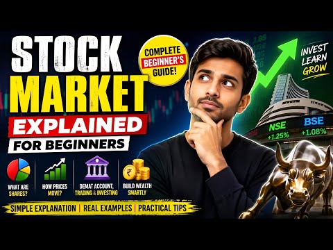 Thumbnail for Stock Market Explained for Beginners | How to Invest, Buy Stocks & Build Wealth in 2026
