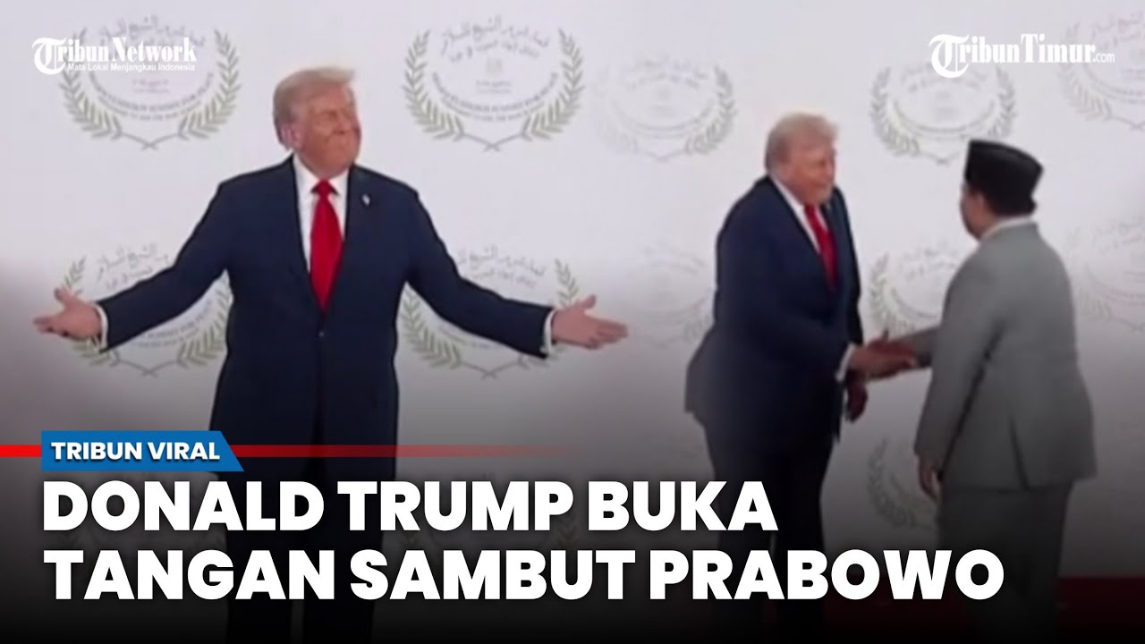 Tangan Terbuka Donald Trump Sambut Presiden Prabowo saat Hadiri KTT Perdamaian Gaza 2025