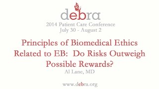 Principles of Biomedical Ethics Related to EB - 2014 PCC