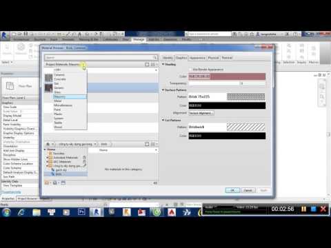 tạo thư viện vật liệu trong revit