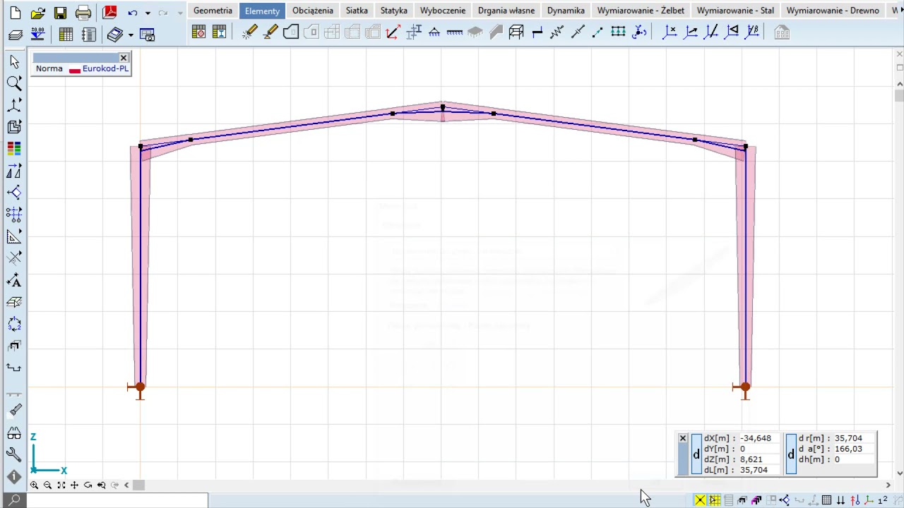 AxisVM X6 już wkrótce - Mimośrody elementów prętowych