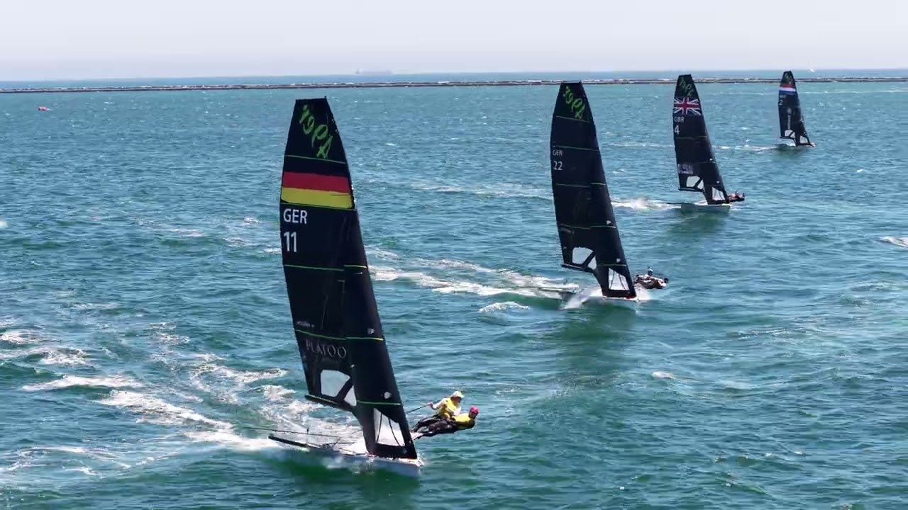 ⁣2026 SP OCR   49er   Final 1 upwind 1