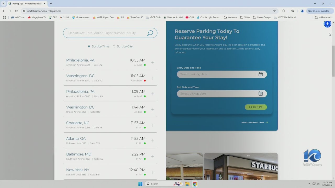 Flights canceled at ORF after passenger jet and Army helicopter collide near DC