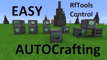 EASY AUTOCrafting w/ RfTools Control - No Programming