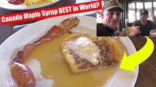 カナダの主食はメープルシロップ⁈  Is Maple Syrup Really Better in Canada?  DDE Canada Road Trip