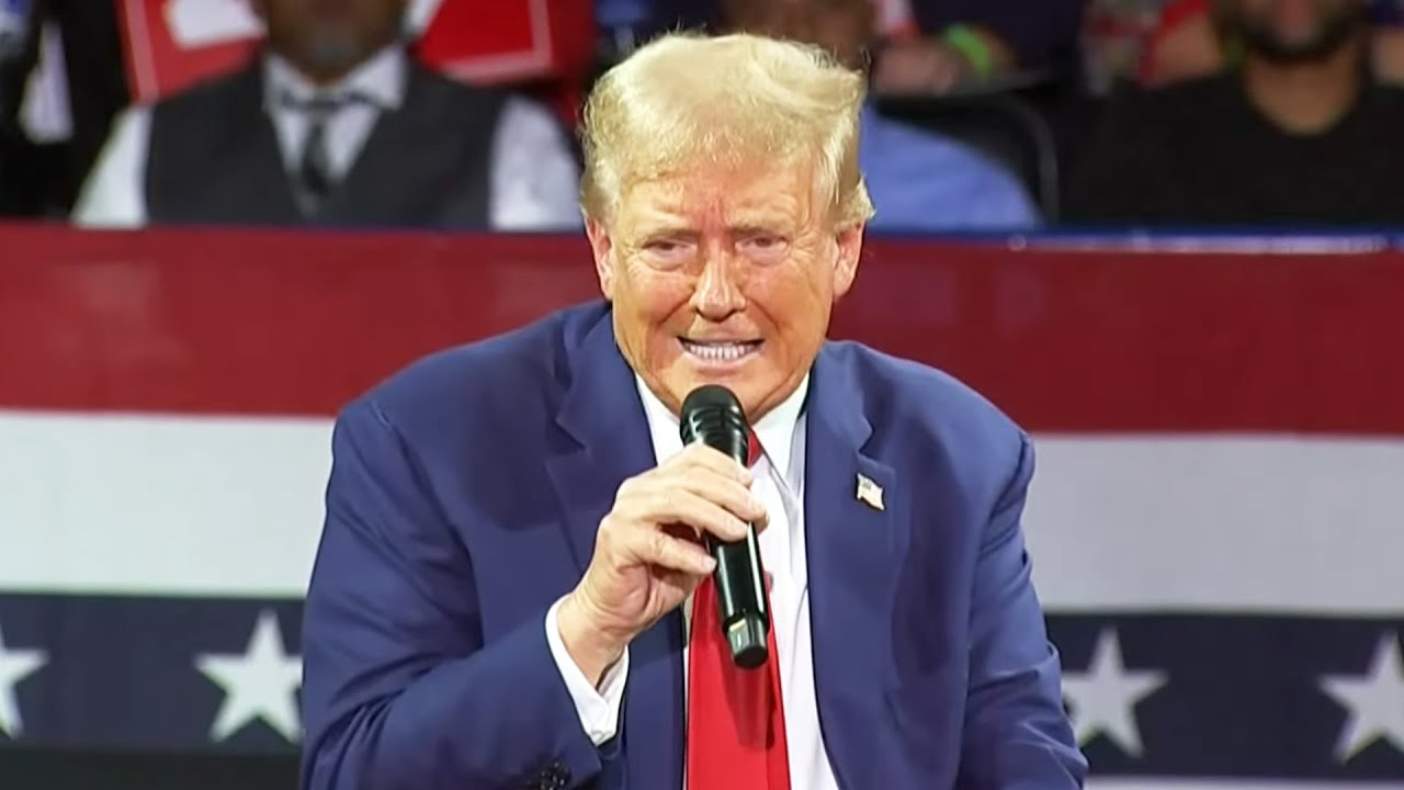 Trump tells people who leave rally early "GET THE HELL OUT"