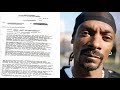 SNOOP DOGG Alleged Snitch Paperwork Leaked(Actual Paperwork)