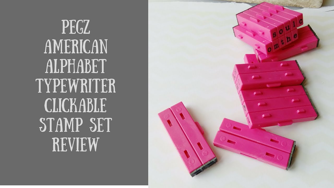 Clickable Pegz American Typewriter Stamp Set Review 