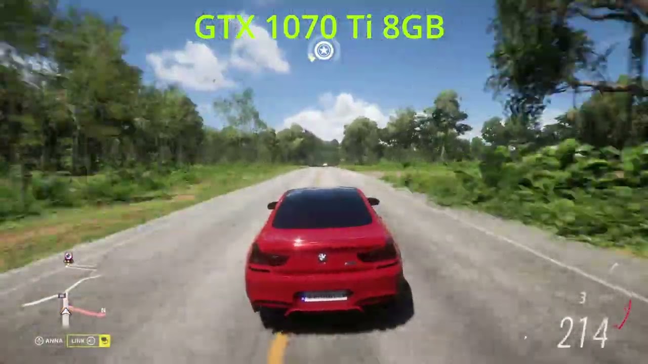 Forza Horizon 5 MSI ARMOR GTX 1070 Ti 8GB (1080p) (High/Ultra)