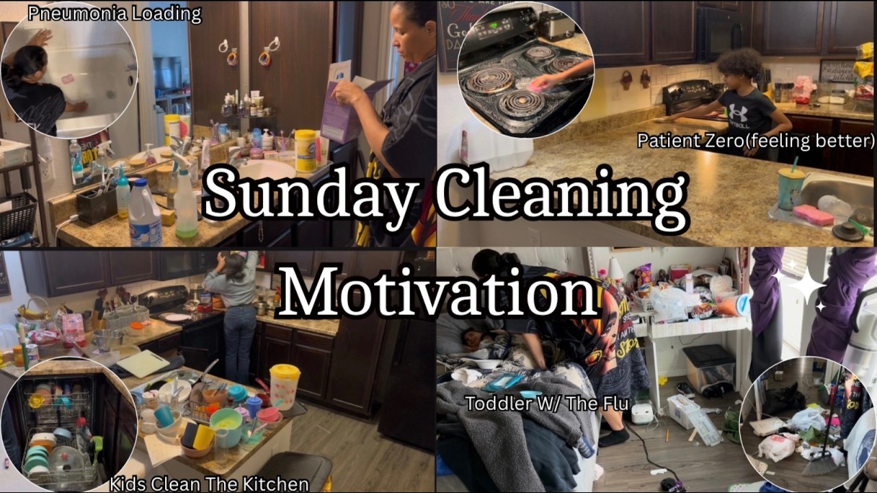 *NEW*Sunday Messy House/Cleaning While Sick/Apartment Cleaning Motivation/khrystalrene/2026