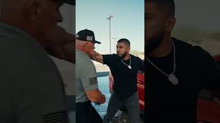 Never pick a fight with a man washing his truck alone