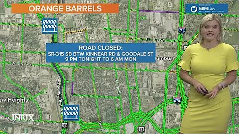 State Route 315 SB closure in effect until Monday morning