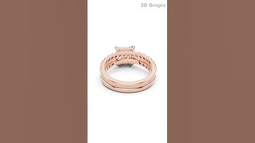 Jewellery CAD Design Rendering Ring - 05|Rose Gold | 360° Realistic View #3dgrapix #3DRendering