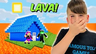 ΕΠΙΒΙΩΣΗ ΜΕ ΤΟ NOOBAKI ΣΤΟ ΚΟΣΜΟ ΑΠΟ LAVA ΣΤΟ MINECRAFT