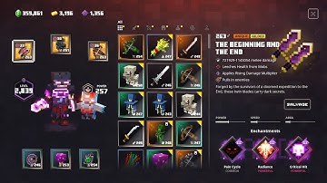Minecraft Dungeons Max Level B&E Firebolt Wither Build Obby Pinnacle Apoc+25 6 Banners