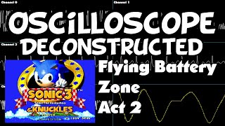 Sonic 3 and Knuckles - Flying Battery Zone Act 2 - Oscilloscope Deconstruction