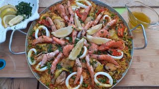 paellaبايلا بفواكه البحر على طريقة شهيوات ماماتي ???سهلة وسريعة التحضير