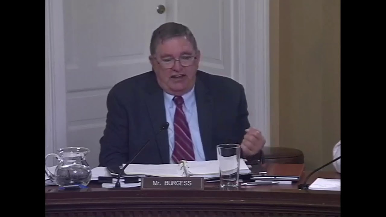 Dr. Burgess' Remarks on the SECURE Act of 2019 YouTube