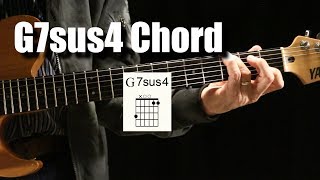 g7sus4 chord - guitar lesson tutorial