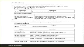 Checkbox Group , Addvance java , java , awt controls , swing controls