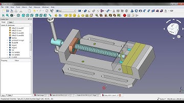 VISE 03, FreeCad 045, download (PDF) (FCStd)
