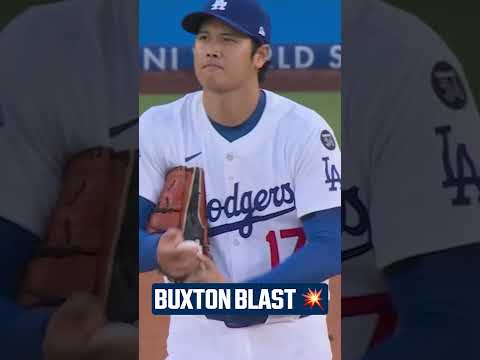CRUSHED 💥 Byron Buxton demolishes the second pitch he sees from Shohei Ohtani!