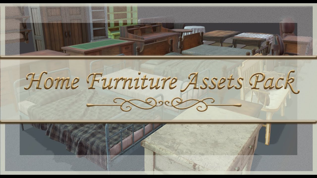 Home Furniture Assets Pack Unity URP HDRP