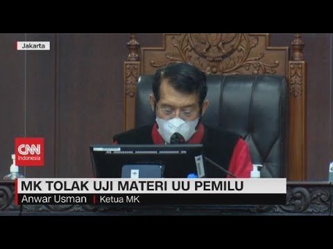 MK Tolak Uji Materi UU Pemilu