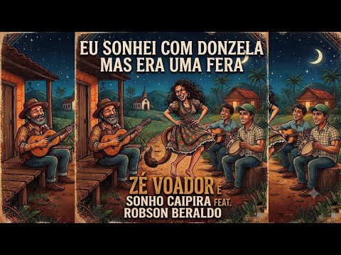 Capa da música Ela não era uma Donzela, de Zé Voador e Sonho Caipira feat Robson Beraldo - sertanejas Verão 2026/2027