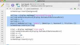 Corona SDK Game Tutorial - Part 12 (of 14)