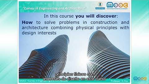 Introduction to Curves in Engineering and Architecture - MOOC