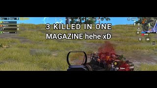Killed three in a car using one magazine 😎 #PUBG#MOBILE