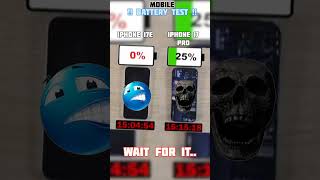 ☠️⚡ iPhone 17e 🆚 iPhone 17 pro battery test!!🔋