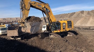 Caterpillar 6015B Excavator Loading Trucks With Two Passes - Sotiriadis Mining Works
