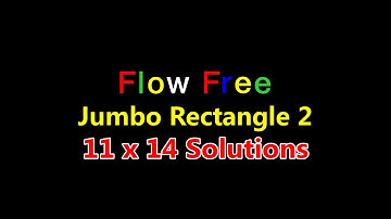 Flow Free Jumbo Rectangle 2 (11 x 14) Complete Solutions 2019