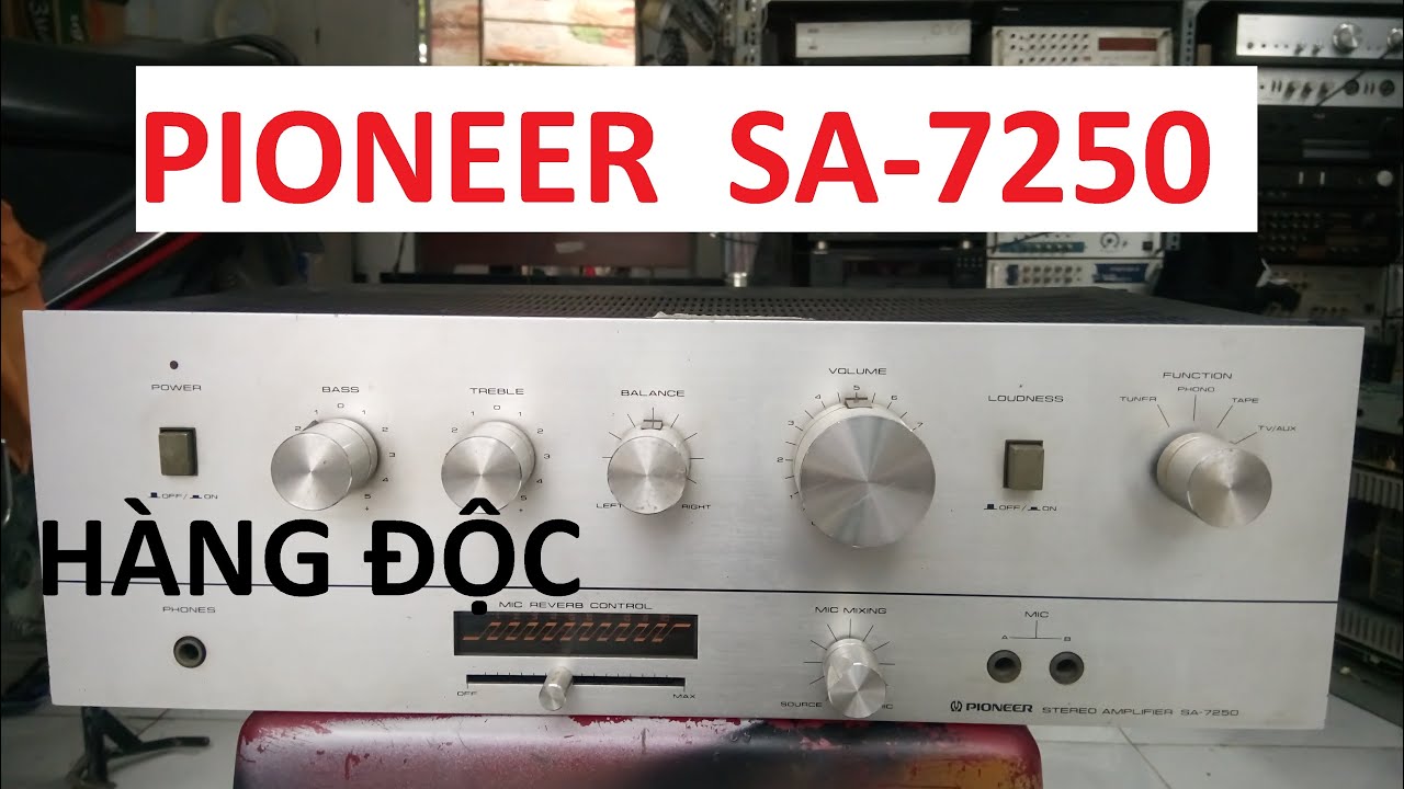 PIONEER　SA-7250プリメインアンプ Pioneer SA-7250 Amplifier, rare Japanese domestic model - YouTube