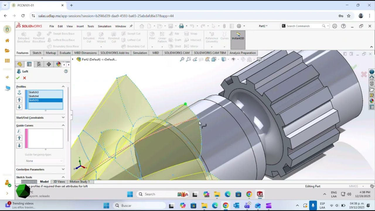 SolidWorks - Modelado Helical Bevel Gear