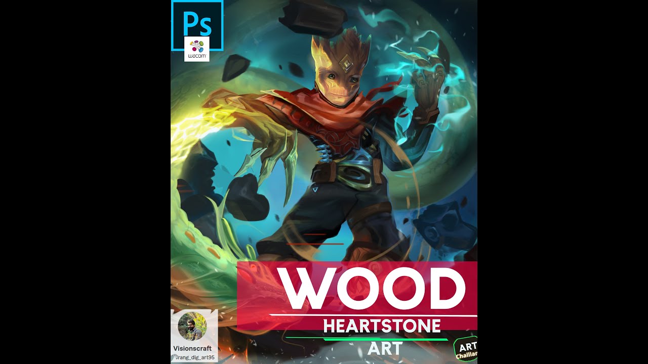 Fantasy Elemental Guardian | Hearthstone-Style Digital Painting | Speedpaint Artwork Final Part