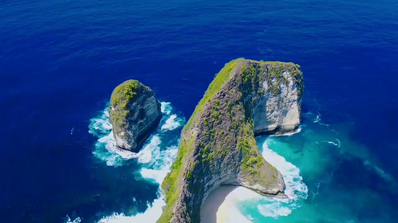 Drone Footage Of Seacoast During Daytime || 