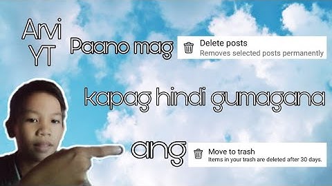 Tutorial how to delete post if move to trash is not working