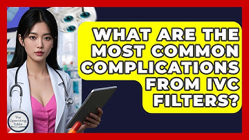 What Are The Most Common Complications From IVC Filters? - The Operating Table