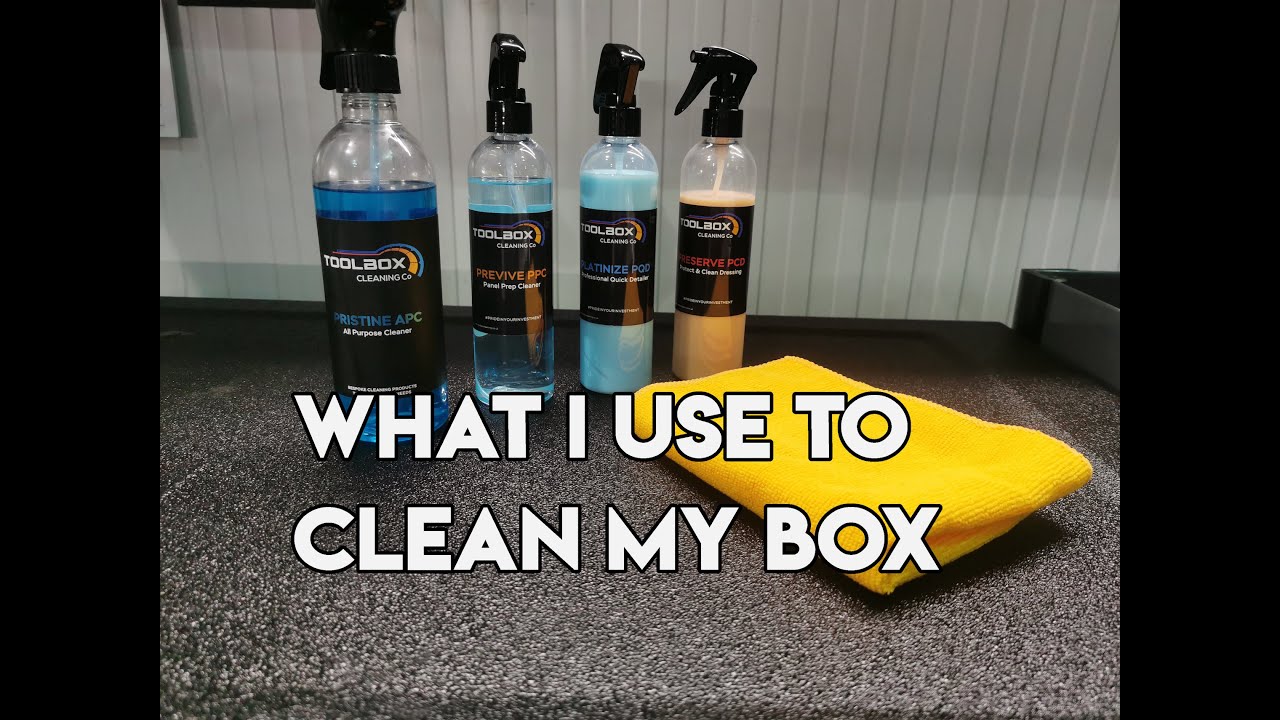 What I use to look after my toolbox Toolbox cleaning co YouTube