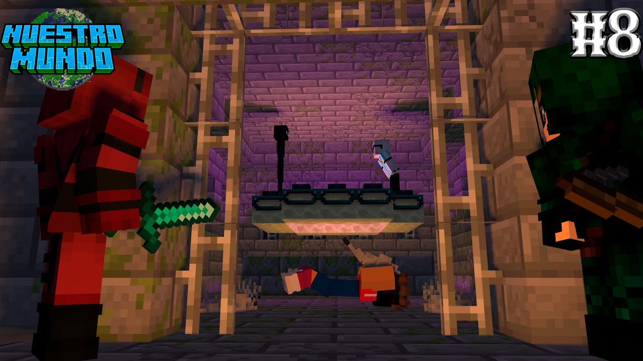 ¡Encontramos el portal al End en Minecraft! - Nuestro Mundo Minecraft Bedrock #8