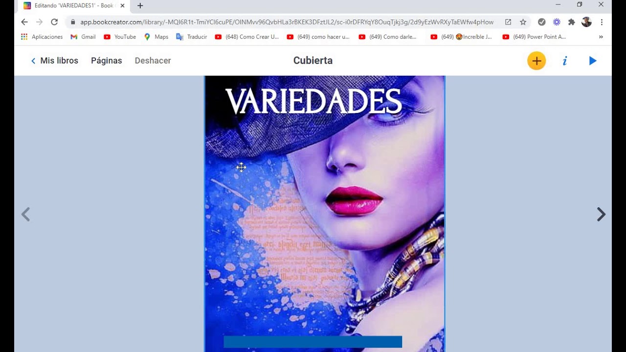 PORTADA DE REVISTA EN BOOKCREATOR