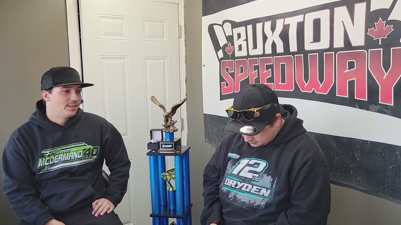 Jacob Dykstra OHSWEKEN SPEEDWAY Champion interview at BUXTON SPEEDWAY 
