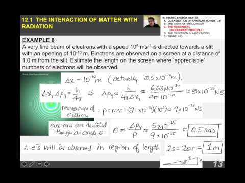 12.1.3 Heisenberg Uncertainty