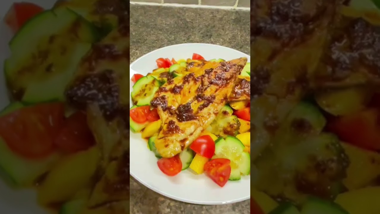 Mouth Watering Mango Salad With Pan fried Sea Bream 