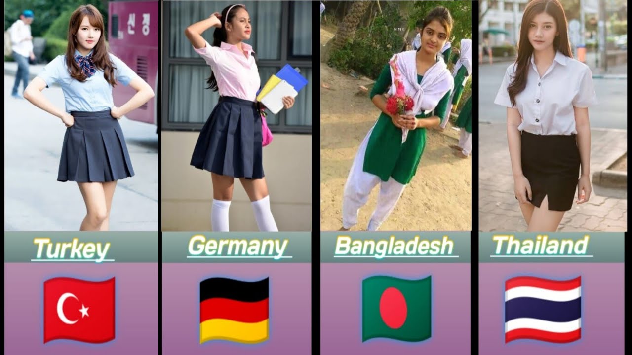 School Uniforms Of Different Countries || Uniforms From Different ...