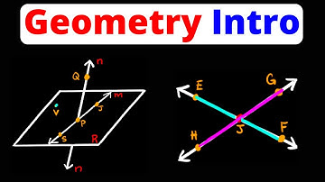 Geometry Intro - Points, Lines, Planes, Collinear, Coplanar, Segments, Rays | Eat Pi