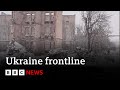 Ukraine frontline: exhaustion of war in battle-weary town | BBC News